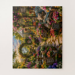 Jardín de flores coloridas - Rompecabezas