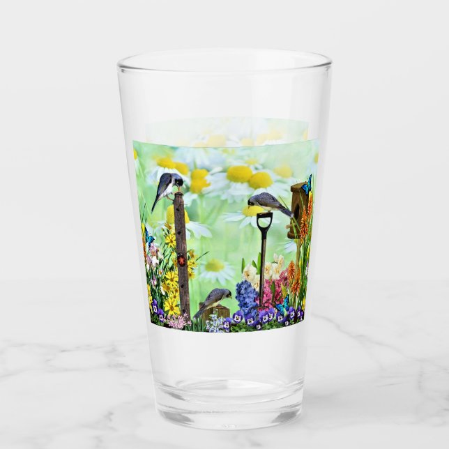 Jardín de flores de la casa de pájaros (Anverso)