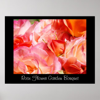 Jardín de flores de rosa Bouquet impresiones artís