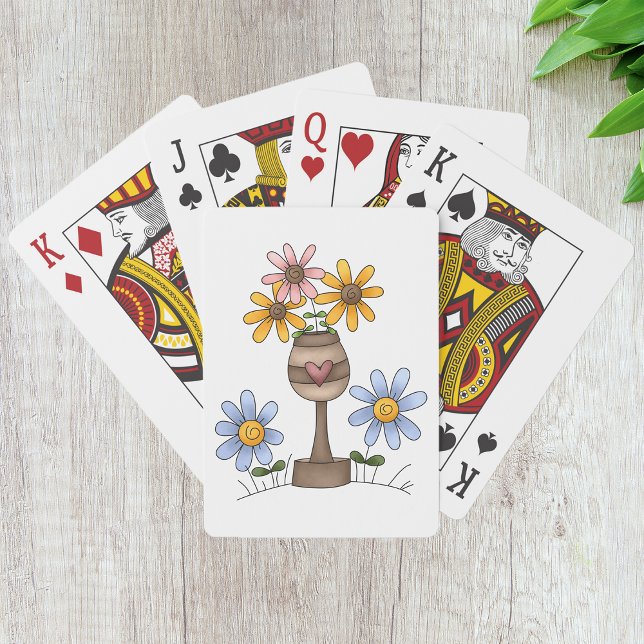 Jardín De Flores Jugando Cartas (Subido por el creador)