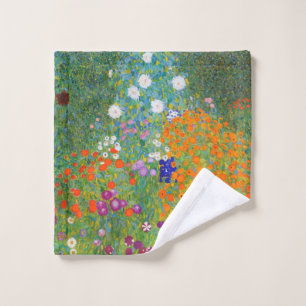 Jardín de flores por Gustav Klimt
