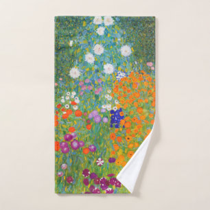 Jardín de flores por Gustav Klimt