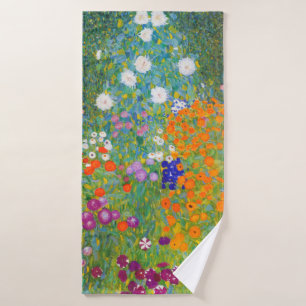 Jardín de flores por Gustav Klimt