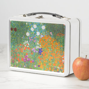 Jardín de flores por Gustav Klimt