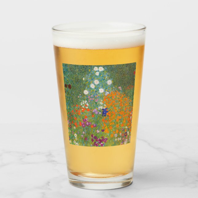 Jardín de flores (por Gustav Klimt) (Anverso (lleno))