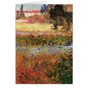 Jardín de flores por Vincent van Gogh