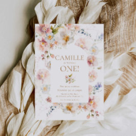 Jardín de Flores Silvestres Invitación al primer c