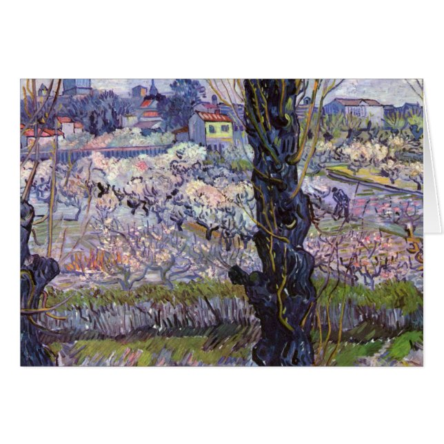 Jardín de flores Van Gogh View Arles (Anverso (Horizontal))