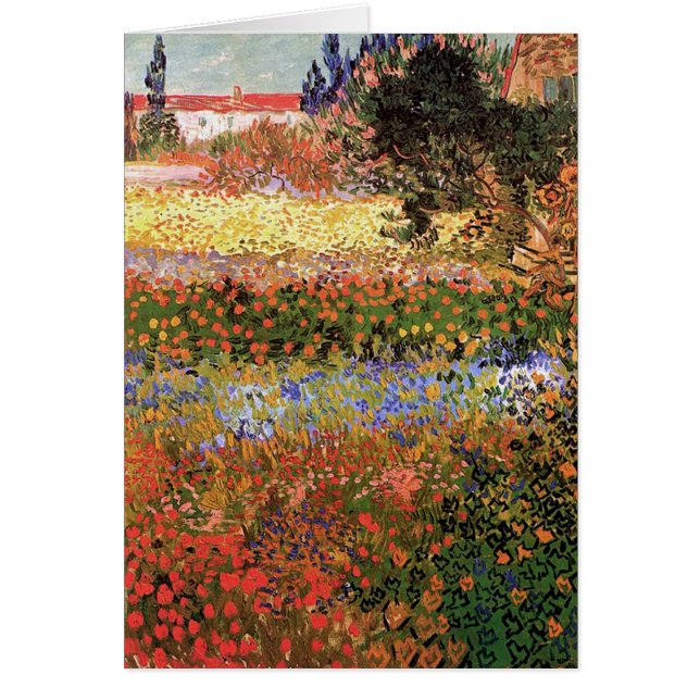 Jardín de flores, Vincent van Gogh. (Frente)