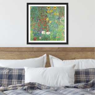 Jardín de girasoles de Gustav Klimt en lienzo
