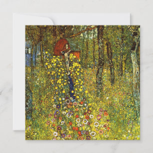 Jardín de granja con crucifijo de Gustav Klimt
