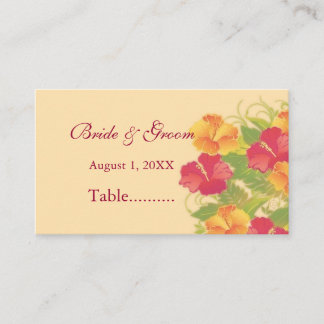 jardín de hibiscos ~ tarjeta de asiento