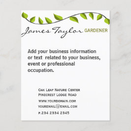 Jardín de hojas de jardín verde