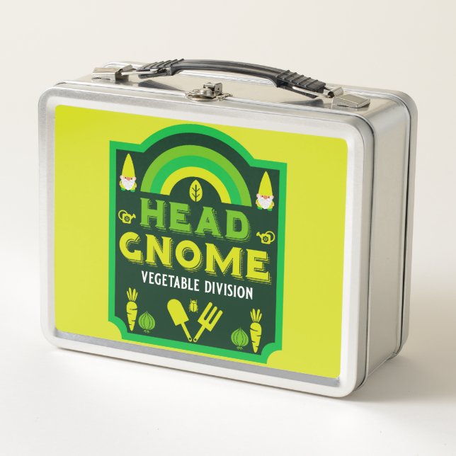 Jardín de la cabeza Jardín Gnome Vegetable Garden (Anverso)