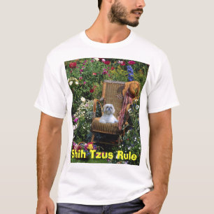 Jardín de la camiseta de la regla de Shih Tzus