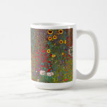 Jardín de la granja de Gustavo Klimt con la taza<br><div class="desc">Jardín de la granja de Gustavo Klimt con la taza de los girasoles. Pintura al óleo en lona a partir de 1905-06. Aunque Klimt se reconoce más para su período del oro que la obra clásica producida trabaja como el beso y el retrato de Adela Bloch Bauer, el artista también...</div>