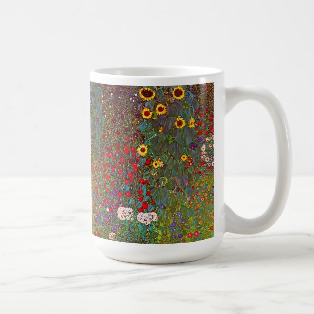 Jardín de la granja de Gustavo Klimt con la taza (Derecha)
