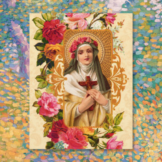 Jardín de la postal de Saint Rosa en amarillo
