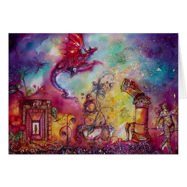 JARDÍN DE LAS SOMBRAS PERDIDAS -VOLANDO DRAGÓN ROJ (Anverso (Horizontal))