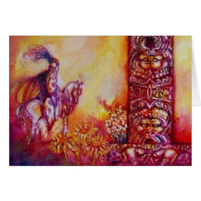 JARDÍN DE LAS SOMBRILLAS PERDIDAS / NOCHE Y CABALL (Anverso (Horizontal))