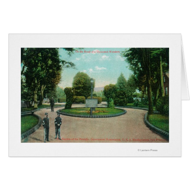Jardín de las vistas Presidio (Anverso (Horizontal))