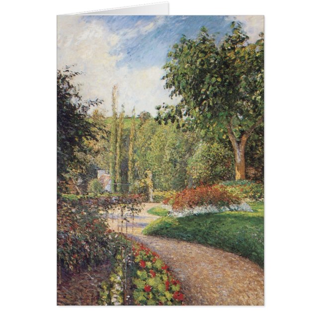 Jardín de Les Mathurins en Pontoise por Pissarro (Frente)