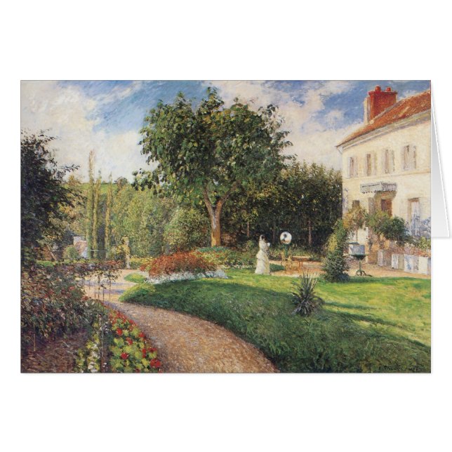Jardín de Les Mathurins en Pontoise por Pissarro (Anverso (Horizontal))
