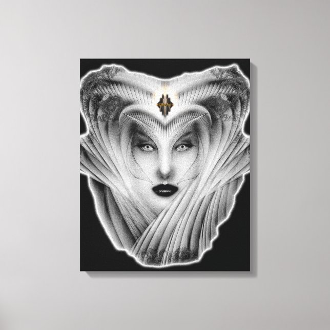 Jardín De Los Sueños Piedra Bust Arte Fractal (Anverso)