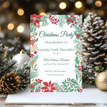 Jardín de navidades | Invitación de fiesta