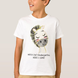 Jardín de niños aquí vengo camiseta