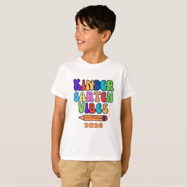 Jardín de niños vibra camiseta de niños