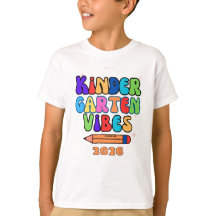 Jardín de niños vibra camiseta de niños
