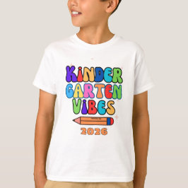 Jardín de niños vibra camiseta de niños