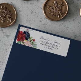 Jardín de otoño | Etiqueta de dirección de retorno