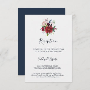 Jardín de otoño   Tarjeta de inserción en recepció