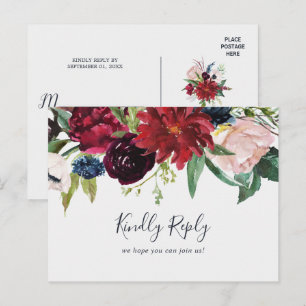 Jardín de otoño   Tarjeta postal RSVP de la selecc