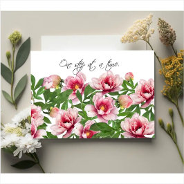 Jardín de Peonías – Tarjeta de Ánimo Botánico