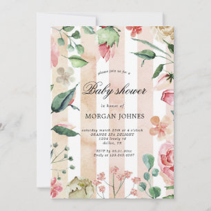 jardín de primavera elegante Baby Shower Invitació