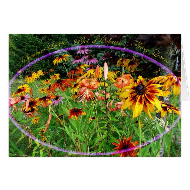 Jardín de Revueltas de Colores (Anverso (Horizontal))