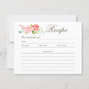 Jardín de Rosas   Tarjeta de Receta