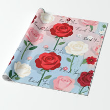 Jardín de Rosas Vintage - Papel de Regalo