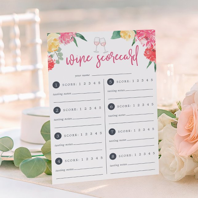 Jardín de Rosé | Tarjeta de puntuación de cata de  (Subido por el creador)