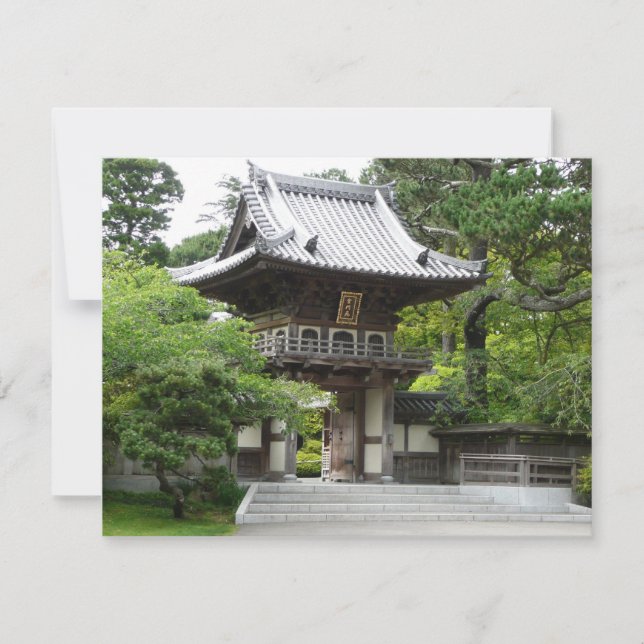 Jardín de té japonés en San Francisco (Anverso)