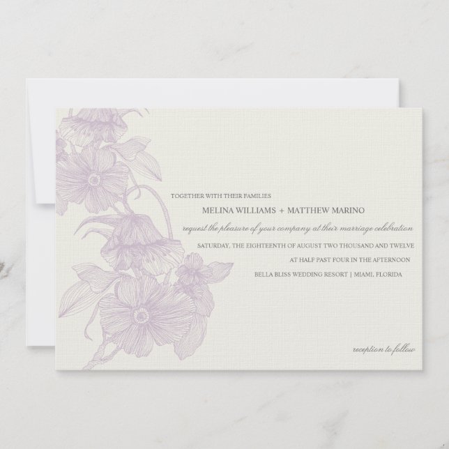 JARDÍN DE VENTAJA| INVITACIÓN DE BODA (Anverso)