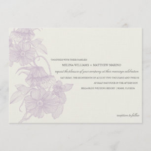 JARDÍN DE VENTAJA INVITACIÓN DE BODA