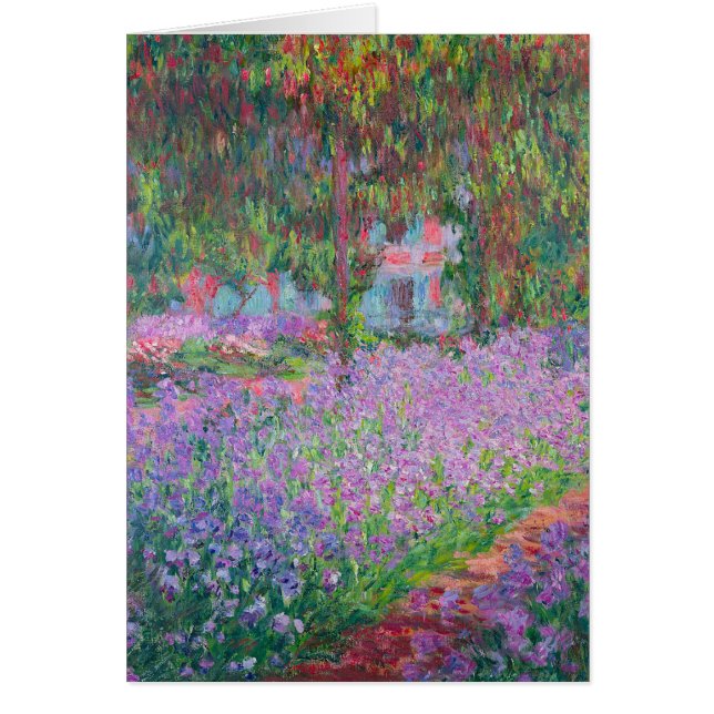 Jardín del artista en Giverny por Claude Monet (Frente)