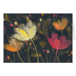 Jardín del claro de luna en negro