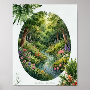 Jardín del Edén - Génesis 2:8 Arte de Pared