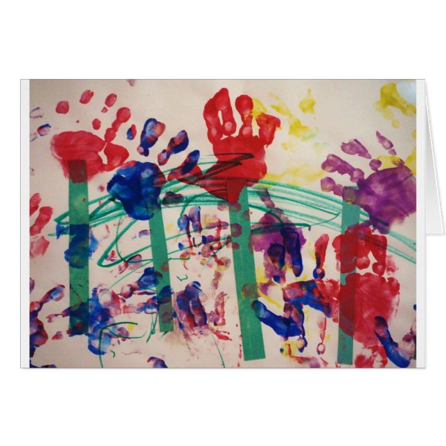 Jardín del handprint de los niños (Anverso (Horizontal))