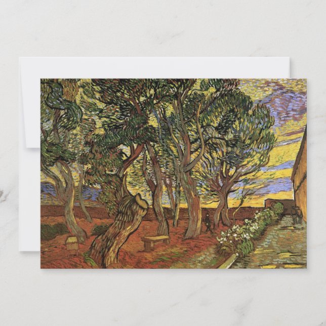 Jardín del Hospital de Saint-Paul por Vincent van  (Anverso)